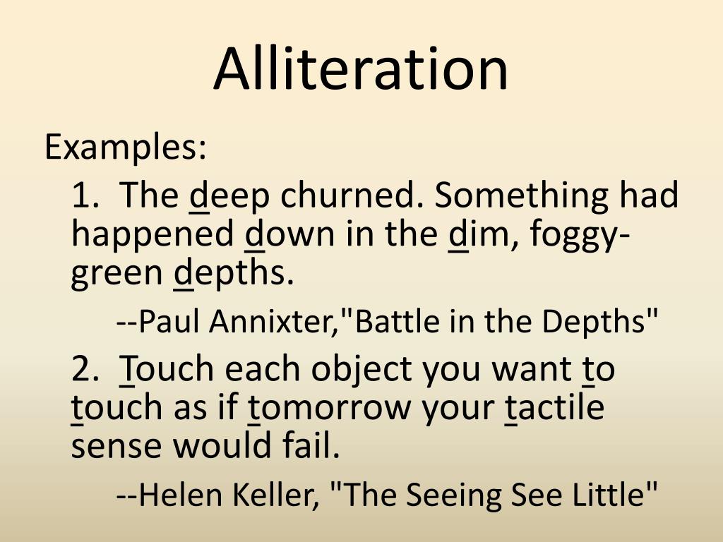 define flat character alliteration definition