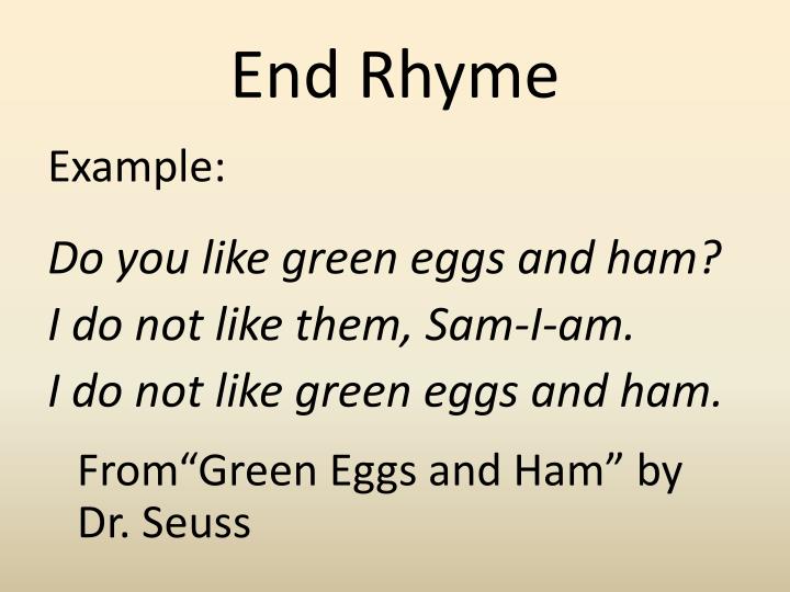 examples of end rhyme End rhyme examples images example of resume for student.
