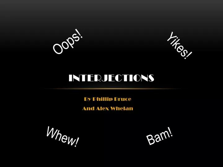 interjections n.