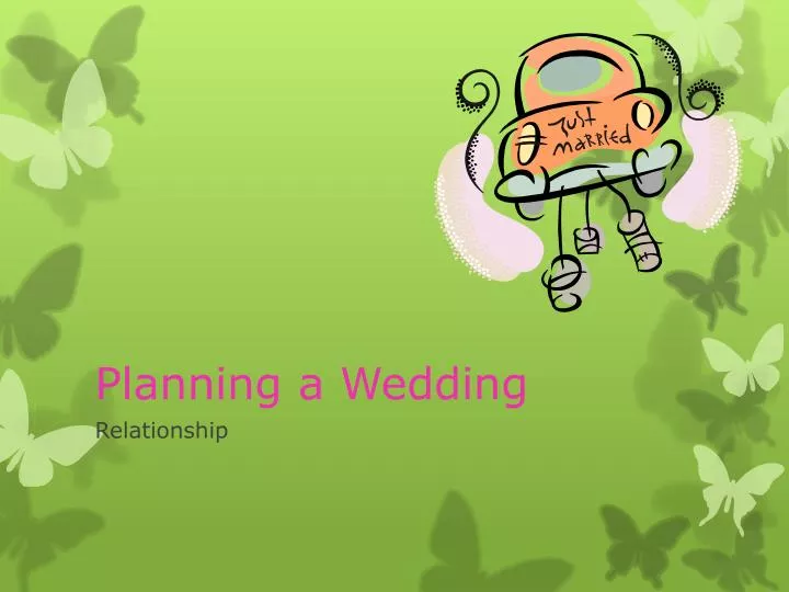 planning a wedding n.
