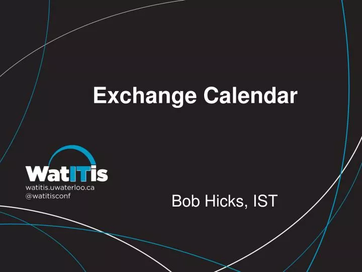 PPT Exchange Calendar PowerPoint Presentation, free download ID2324539