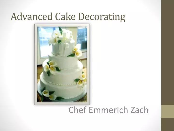 advanced cake decorating n.