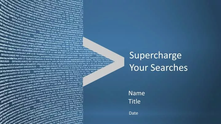 supercharge your searches n.