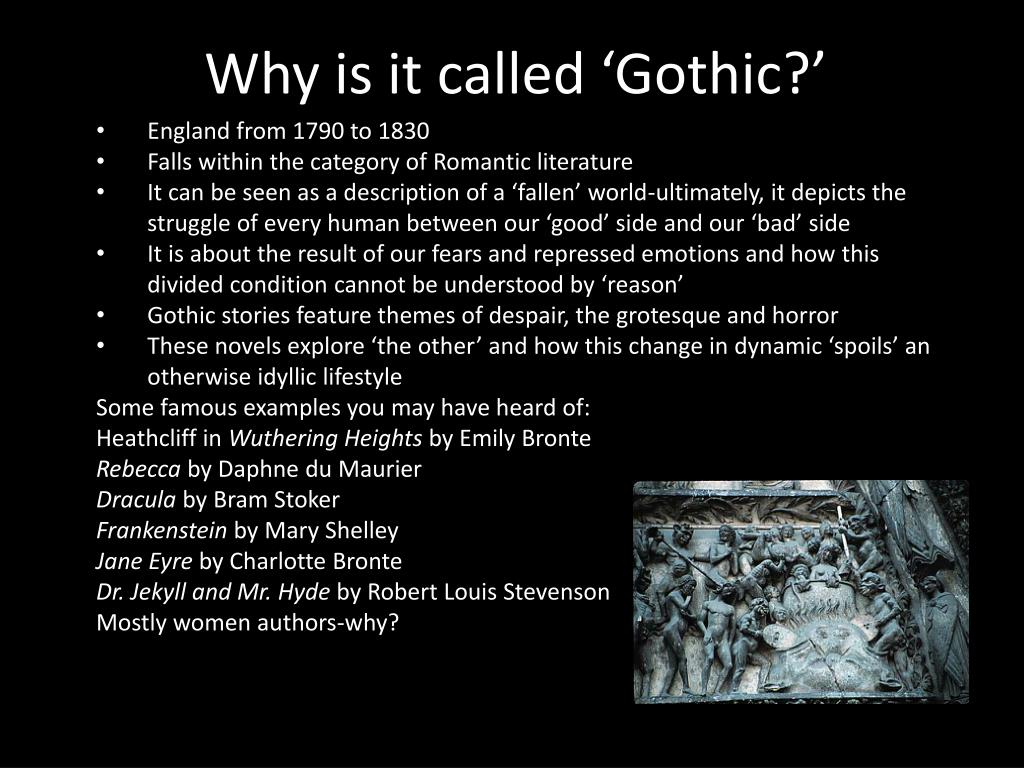 gothic literature research topics