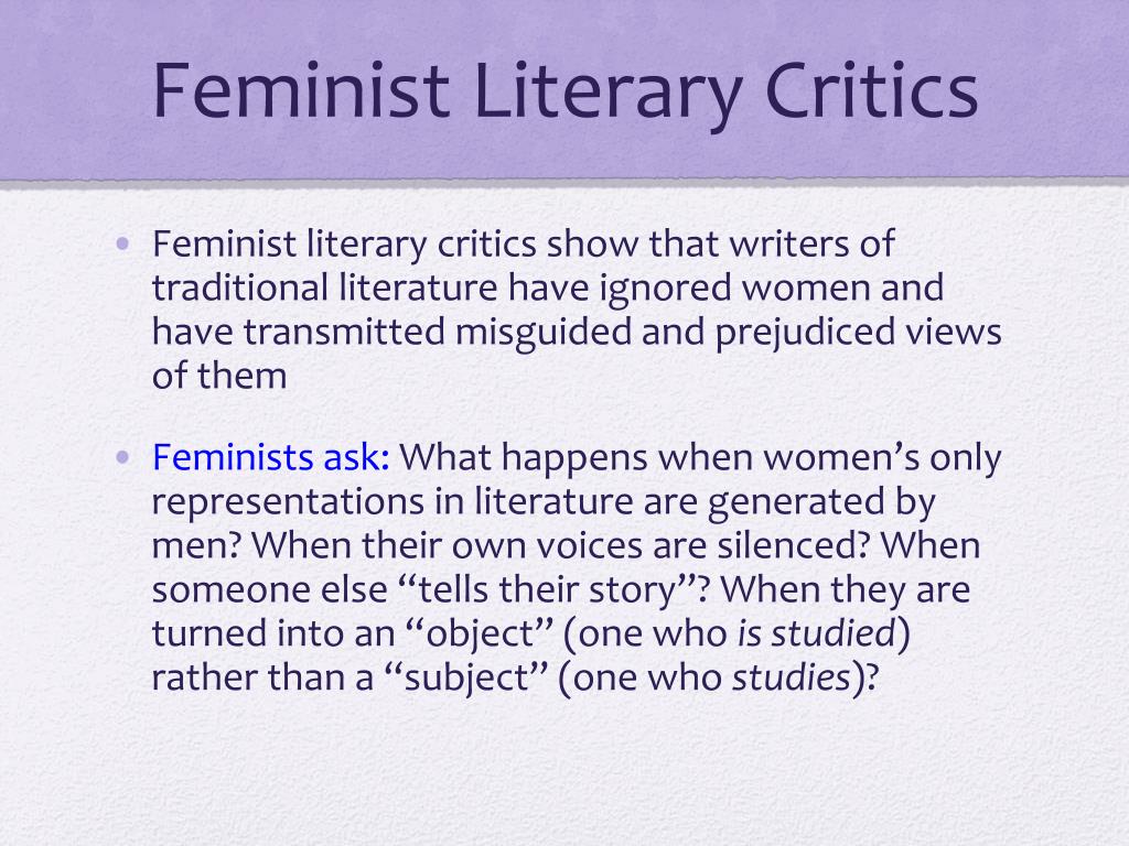 feminist literary theory critical thinking