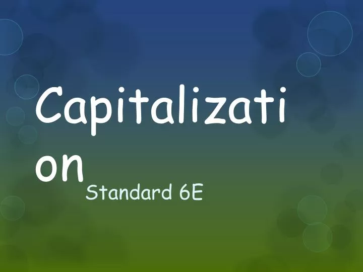 capitalization n.