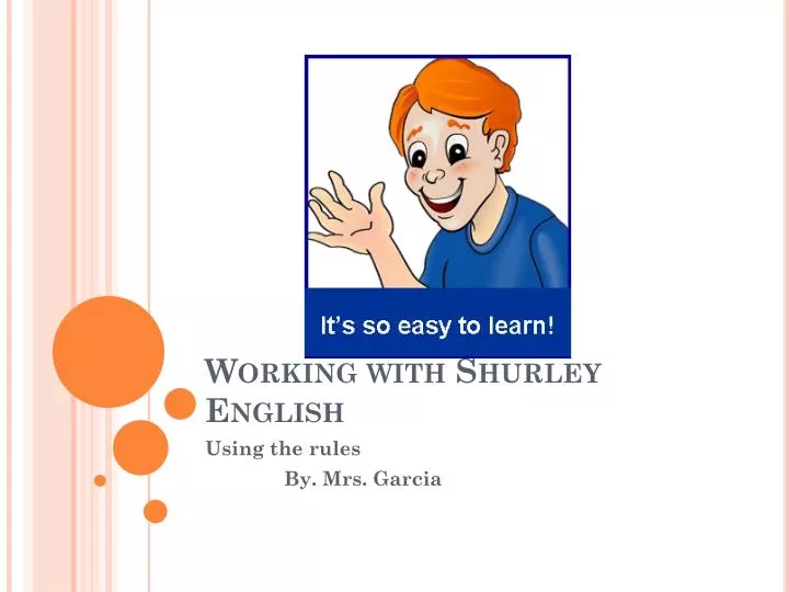 PPT - Working with Shurley English PowerPoint Presentation, free ...