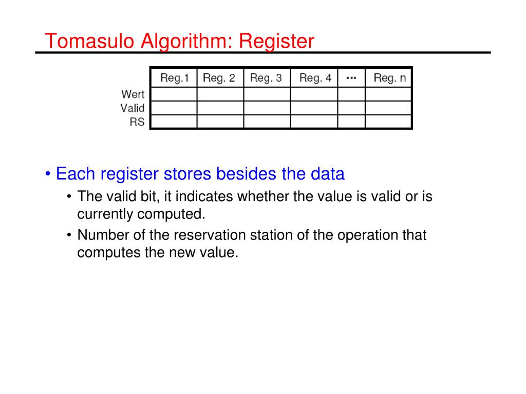 PPT - Tomasulo Algorithm PowerPoint Presentation, free download - ID ...