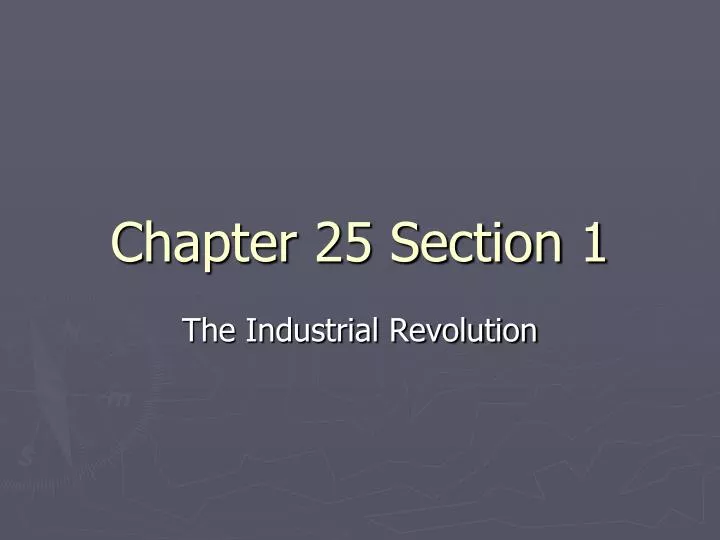 chapter 25 section 1 n.