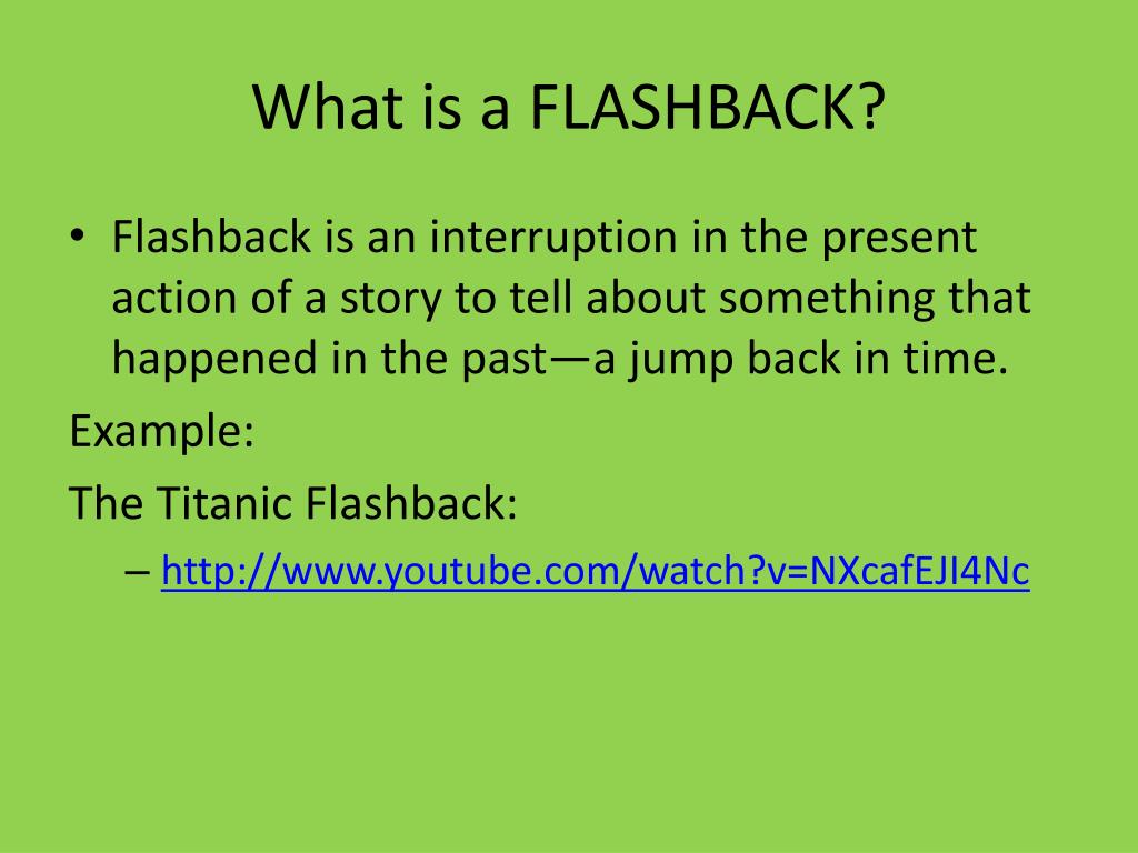 Flashback examples poems rytechinese