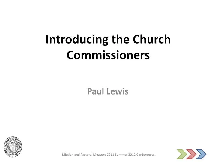 introducing the church commissioners n.