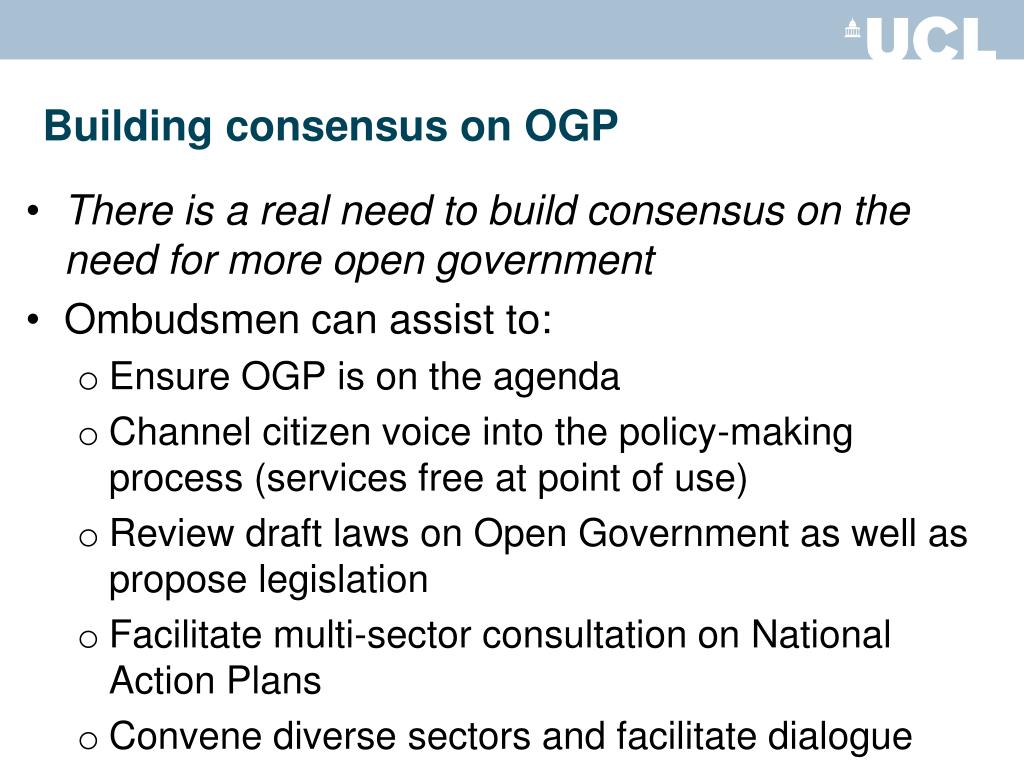 PPT - The Role of Ombudsmen in Advancing Open Government – Lessons from ...