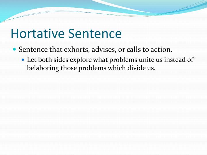 PPT - Inverted and Hortative Sentences PowerPoint Presentation - ID:2331677