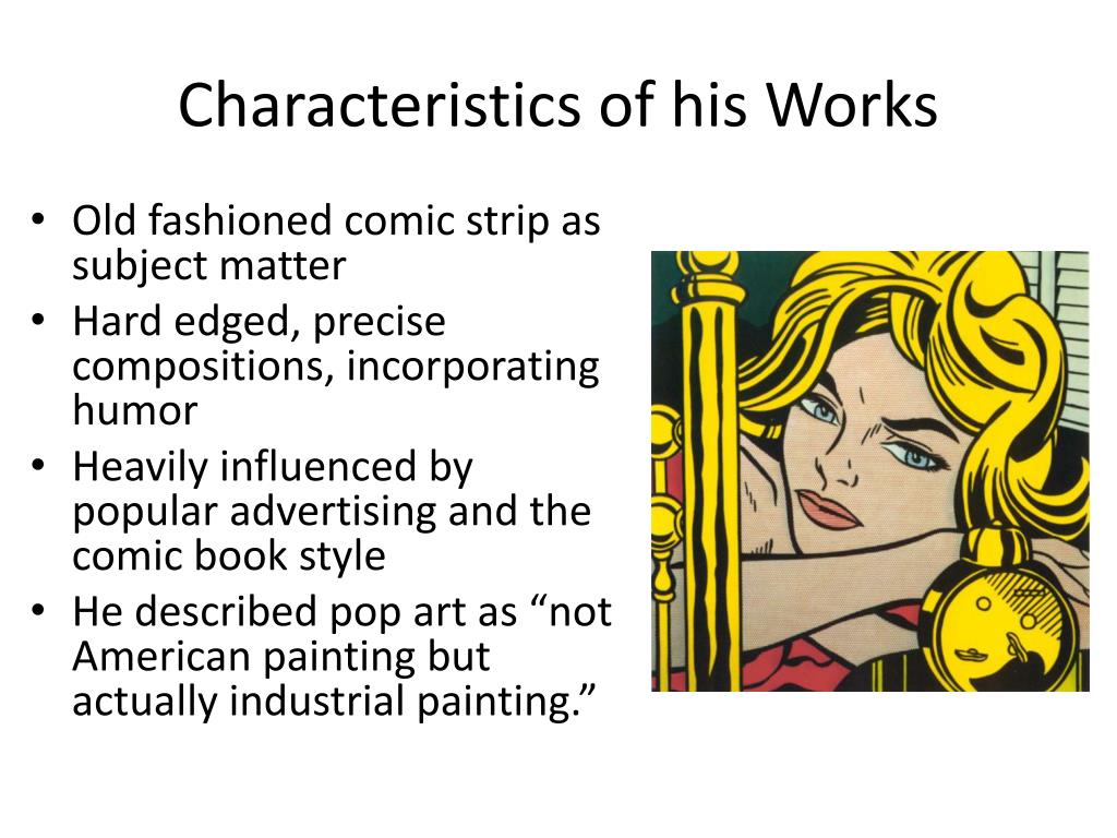 PPT Roy Lichtenstein PowerPoint Presentation free 