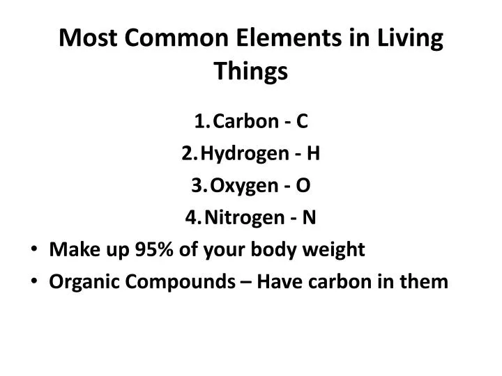 Common elements