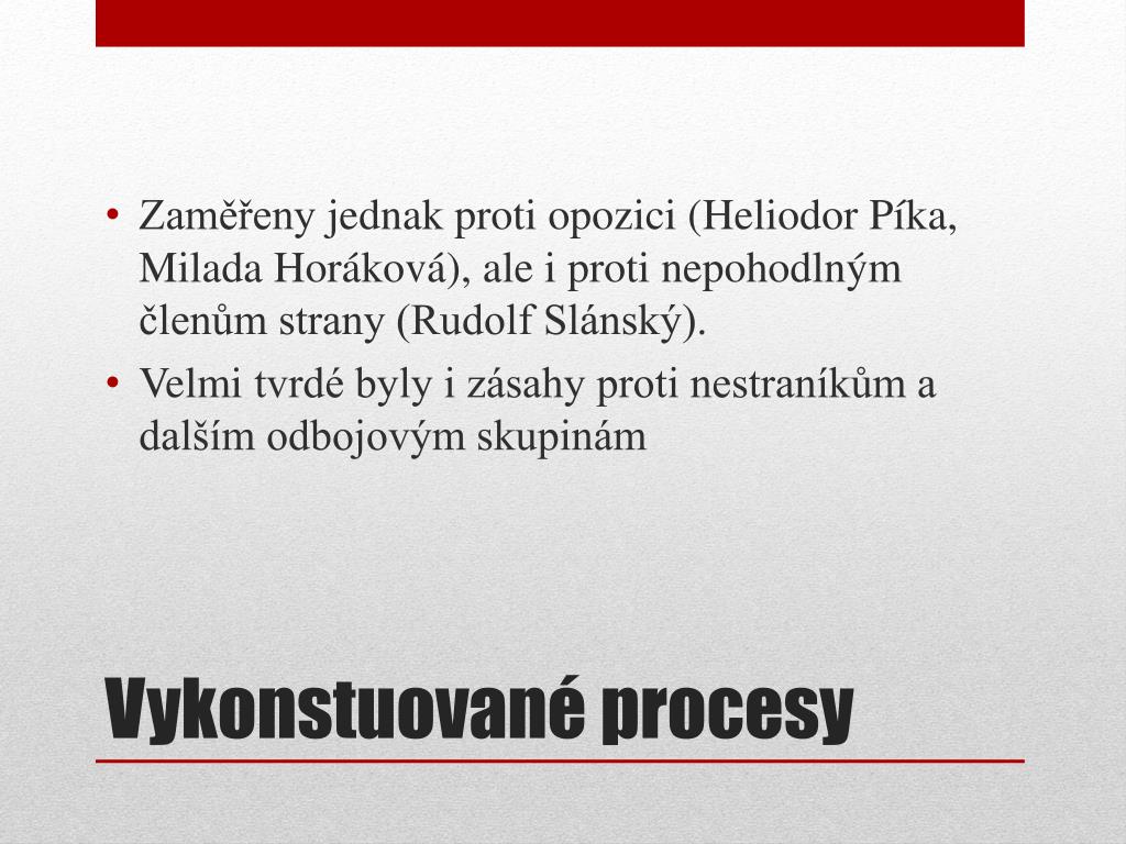 PPT - Budování socialismu v ČSR PowerPoint Presentation ...