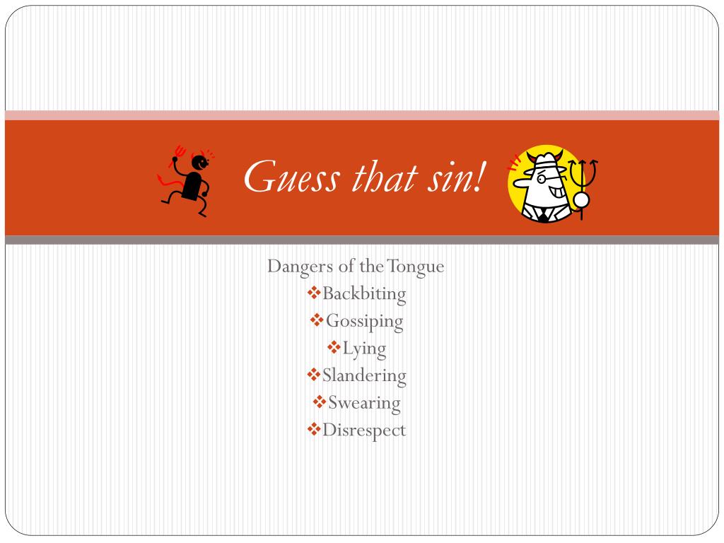 PPT - Guess that sin! PowerPoint Presentation, free download - ID:2334791