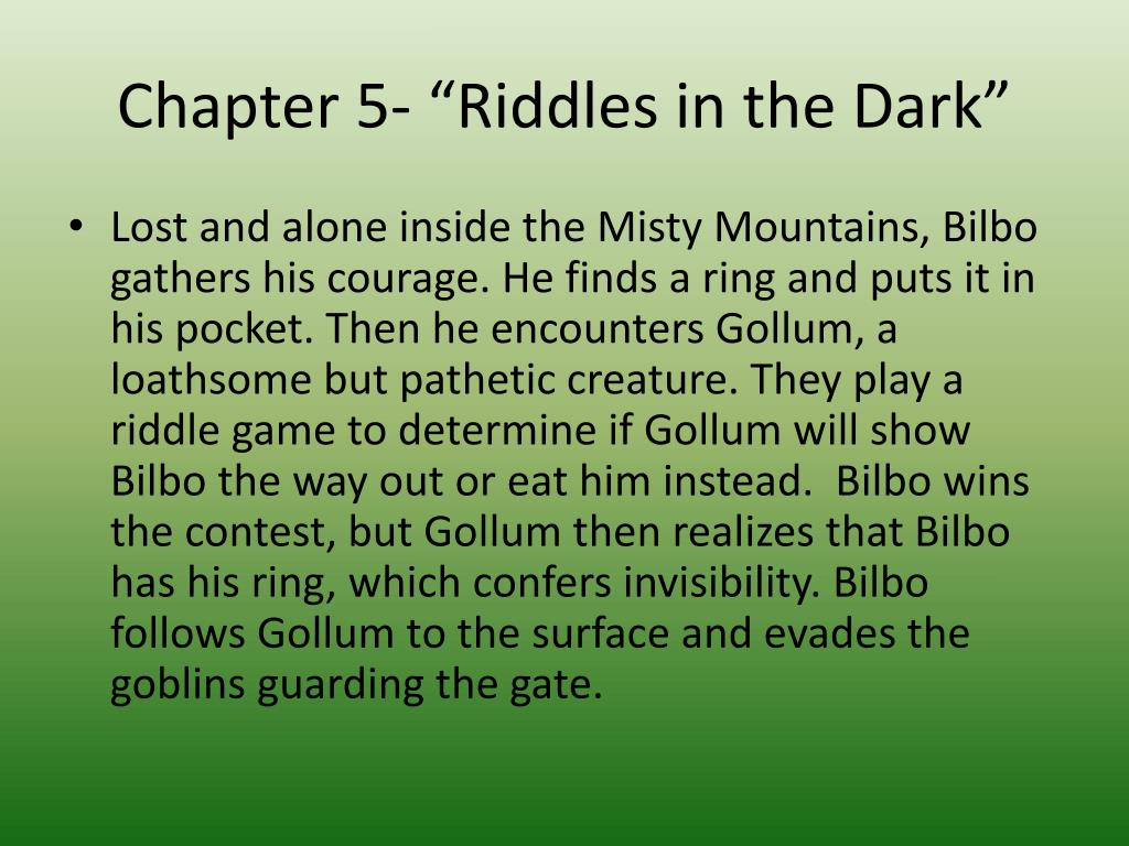 22+ Hobbit Summary Chapter 1 - AbdulKennedie