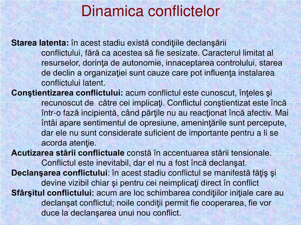 PPT - MANAGEMENTUL CONFLICTULUI PowerPoint Presentation, free download -  ID:2335185