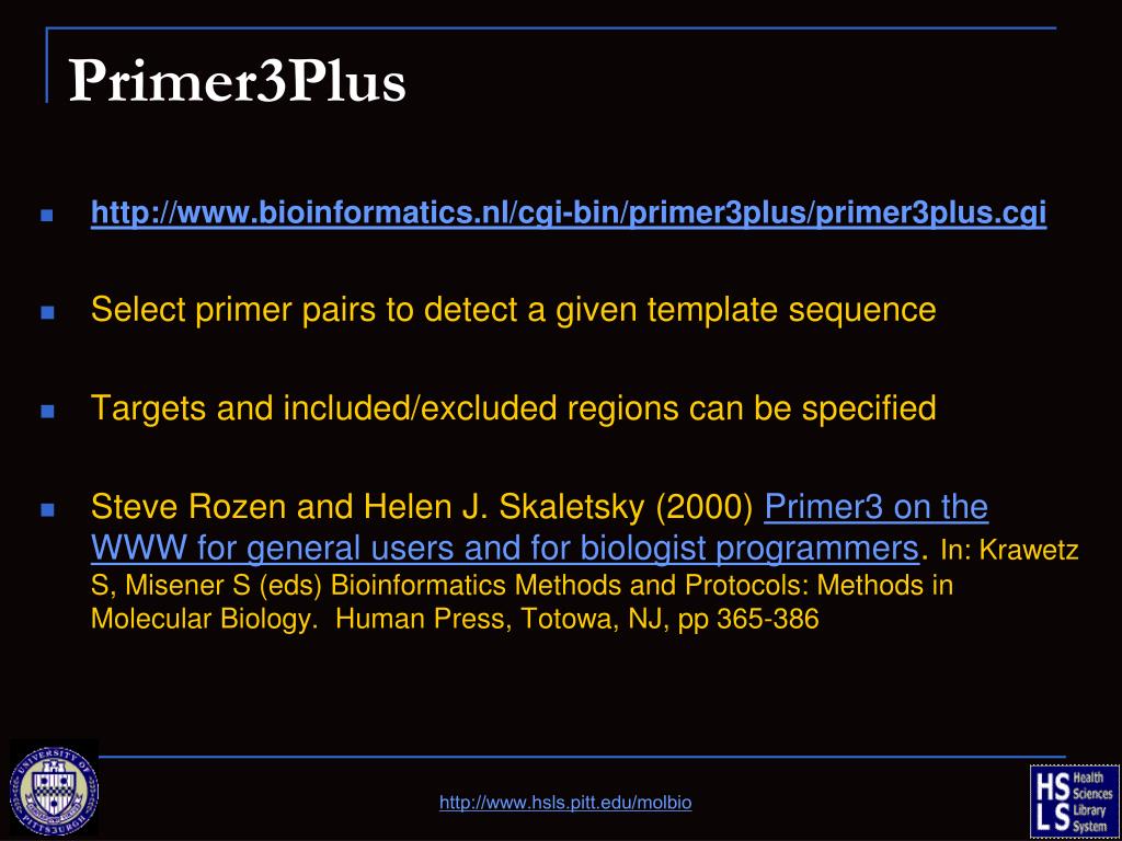 PPT - Primer Design &amp; Restriction Analysis 2 nd April 2014 PowerPoint  Presentation - ID:2335226