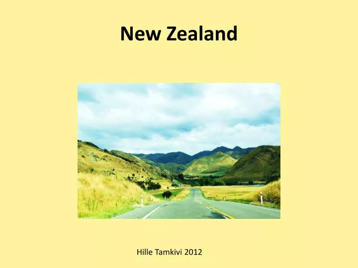 new zealand presentation ppt