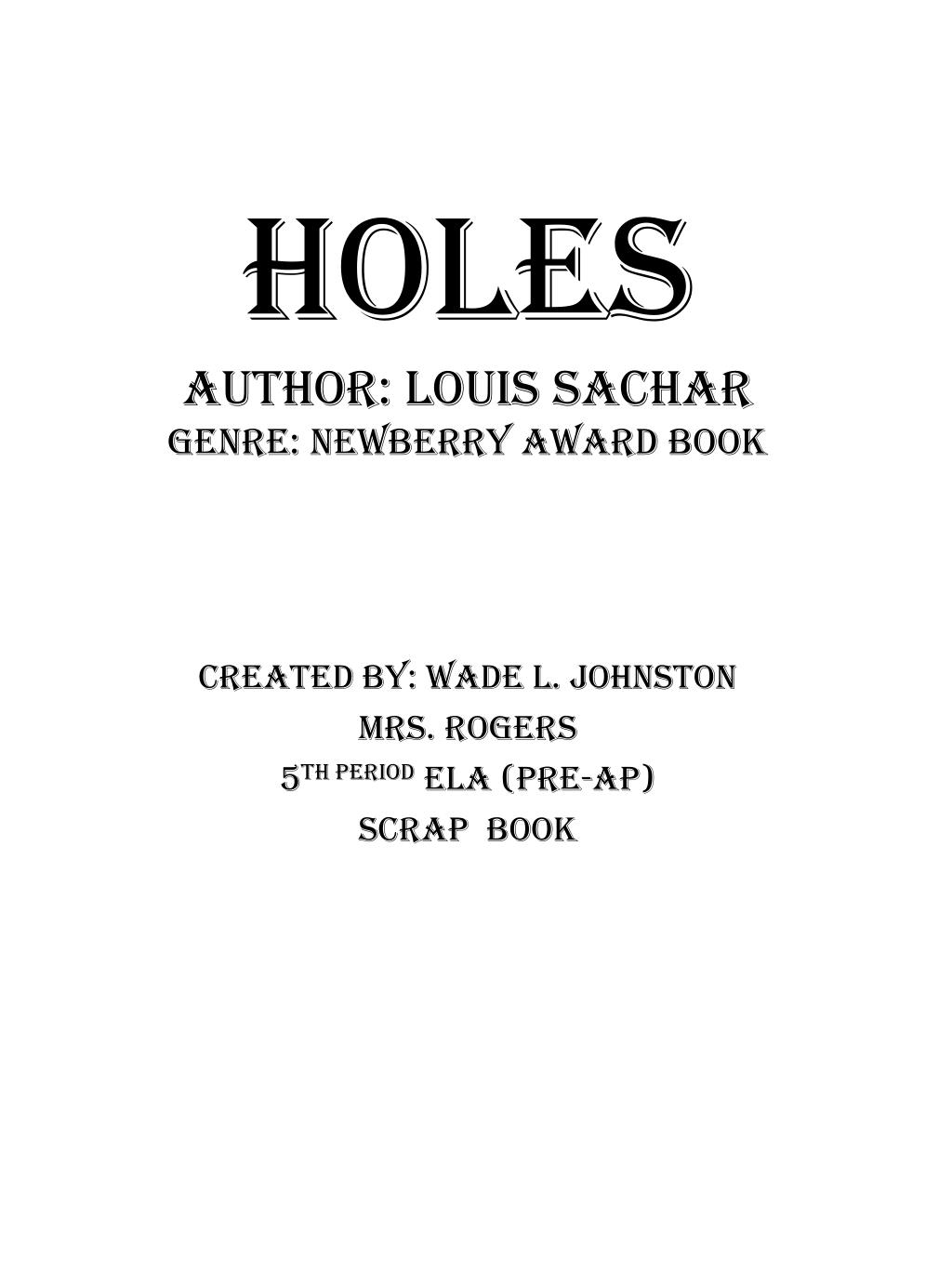 Louis Sachar, Authors