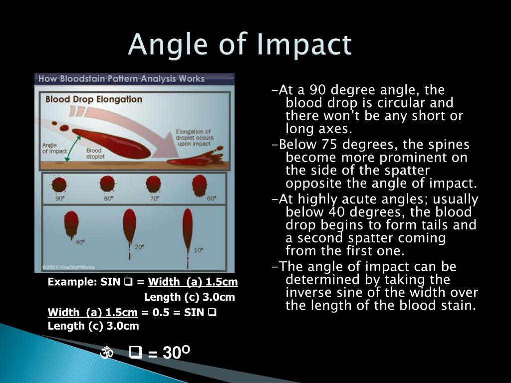 PPT - Forensic Science: Blood Analysis and Blood Spatter at a Crime