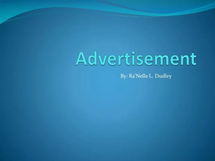 advertisement n.