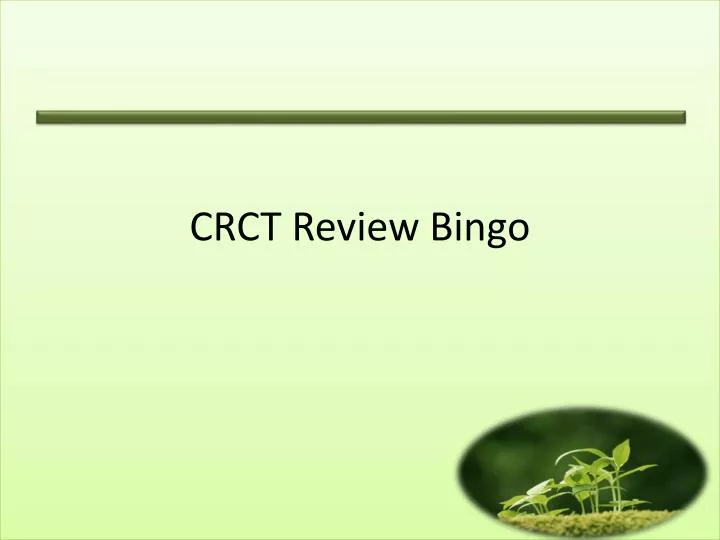 crct review bingo n.