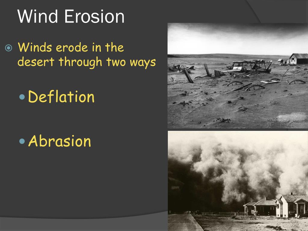 Ppt Earth Science 7 3 Landscapes Shaped By Wind Powerpoint