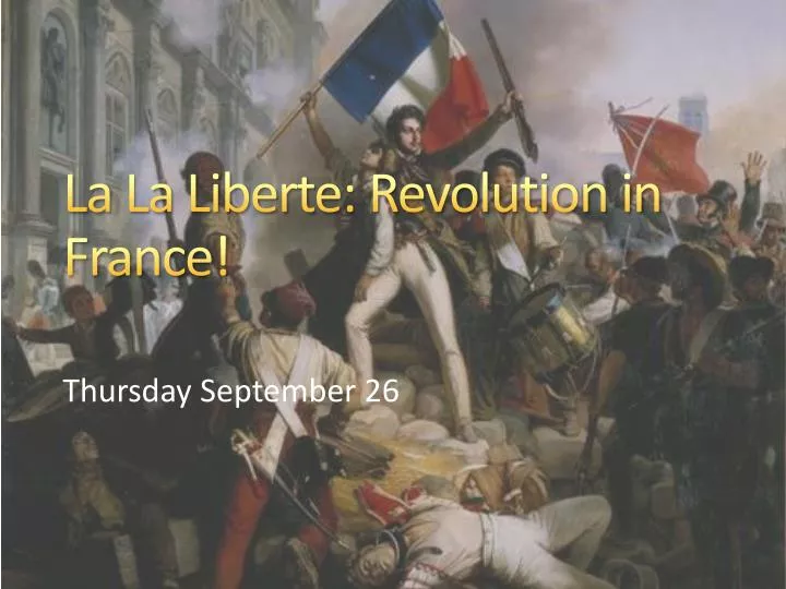 la la liberte revolution in france n.