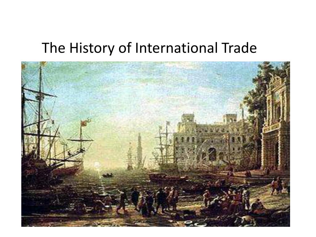 history of international trade research paper