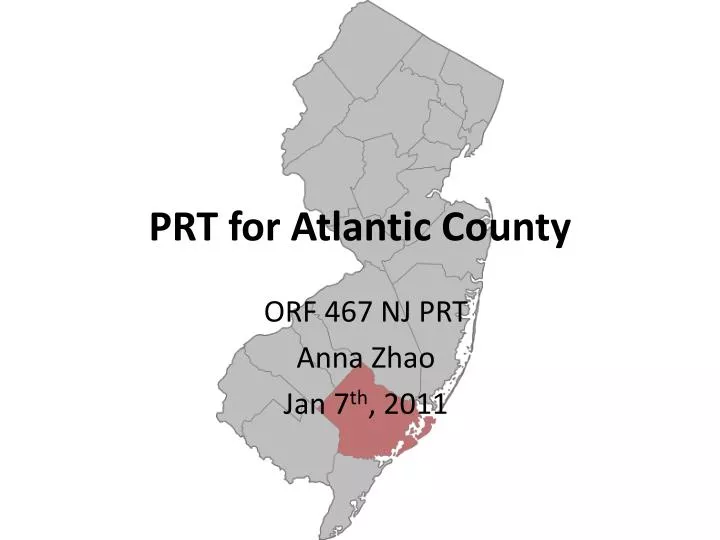 PPT PRT for Atlantic County PowerPoint Presentation, free download