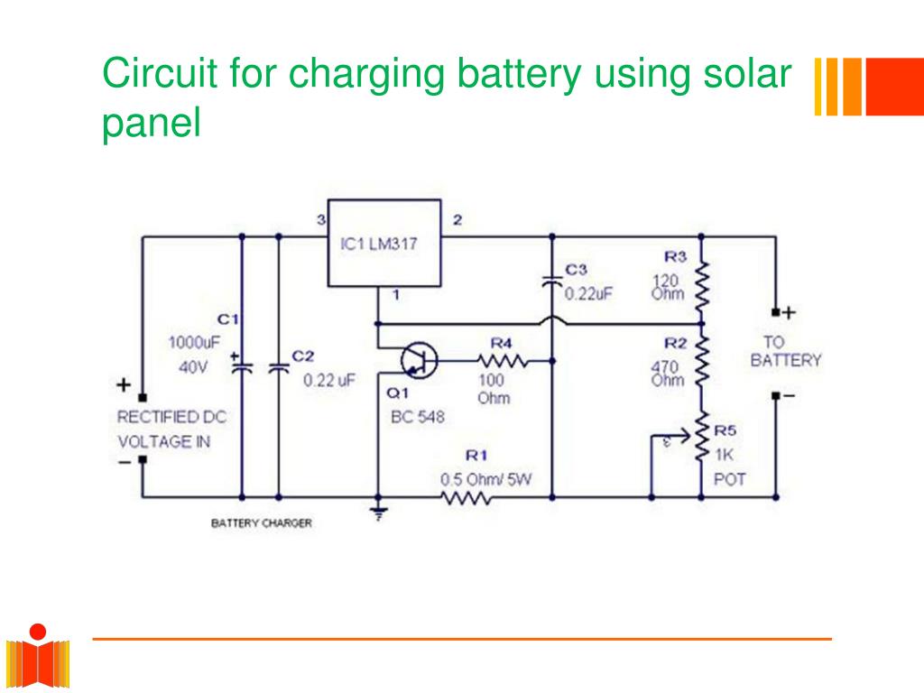 CHARGING LEAD ACID BATTERY USING SOLAR ENERGY PowerPoint ... Circuit Diagram