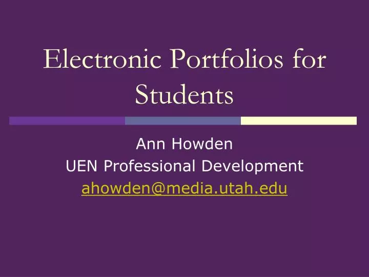 PPT Electronic Portfolios For Students PowerPoint Presentation Free ppt-electronic-portfolios-for-students-powerpoint-presentation-free