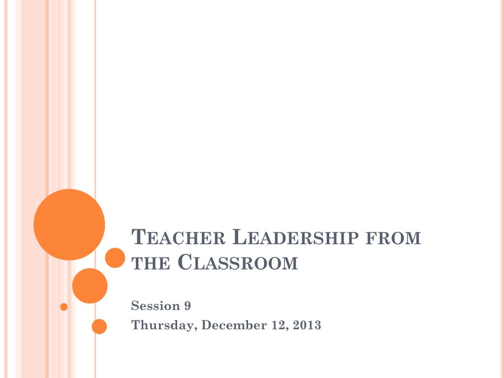 teacher leadership powerpoint presentation