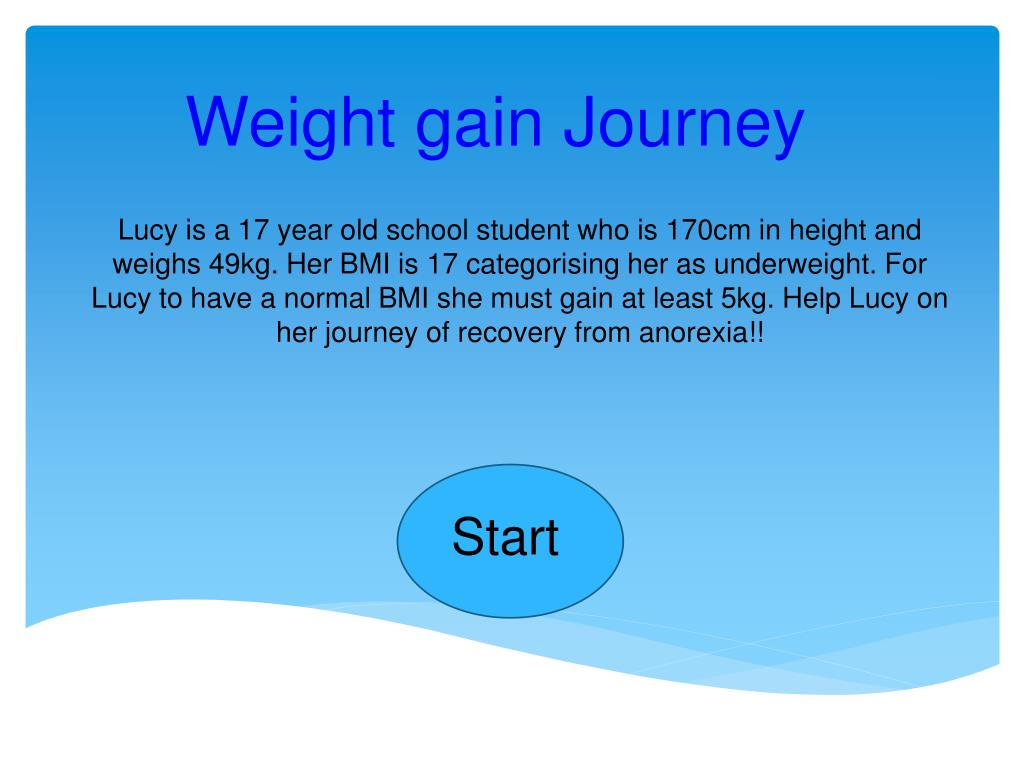 PPT - Weight gain Journey PowerPoint Presentation, free download - ID