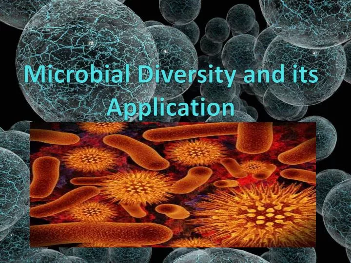 PPT Microbial Diversity and its Application PowerPoint Presentation, free download ID2341108
