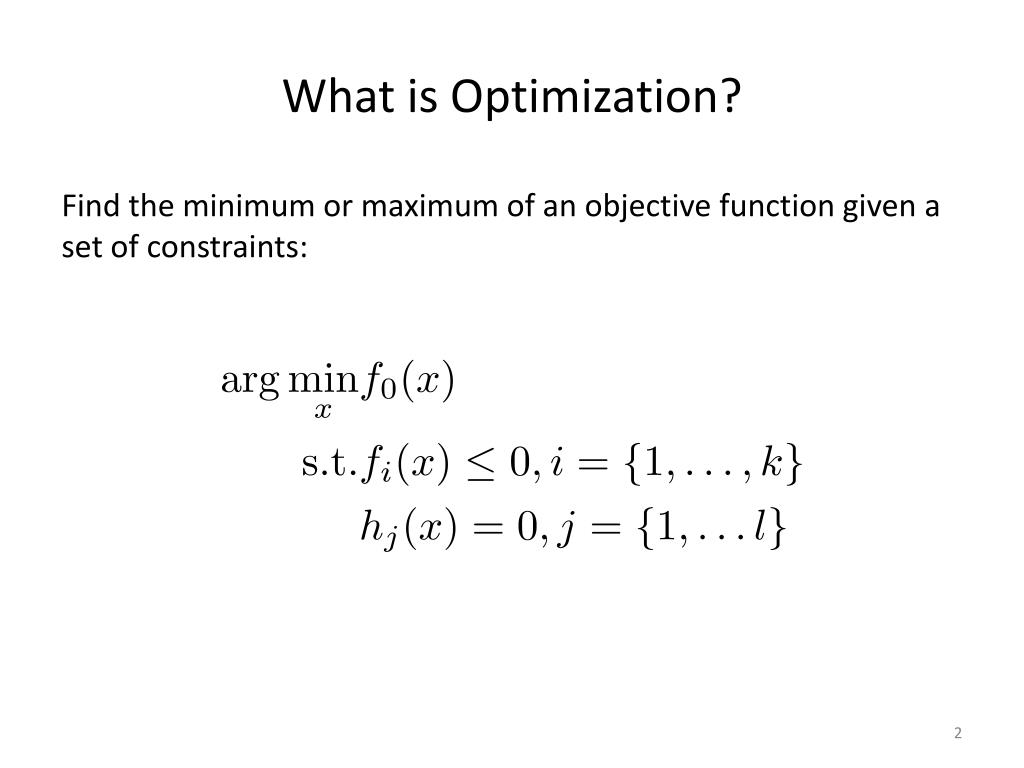 PPT - Optimization Tutorial PowerPoint Presentation, Free Download - ID ...