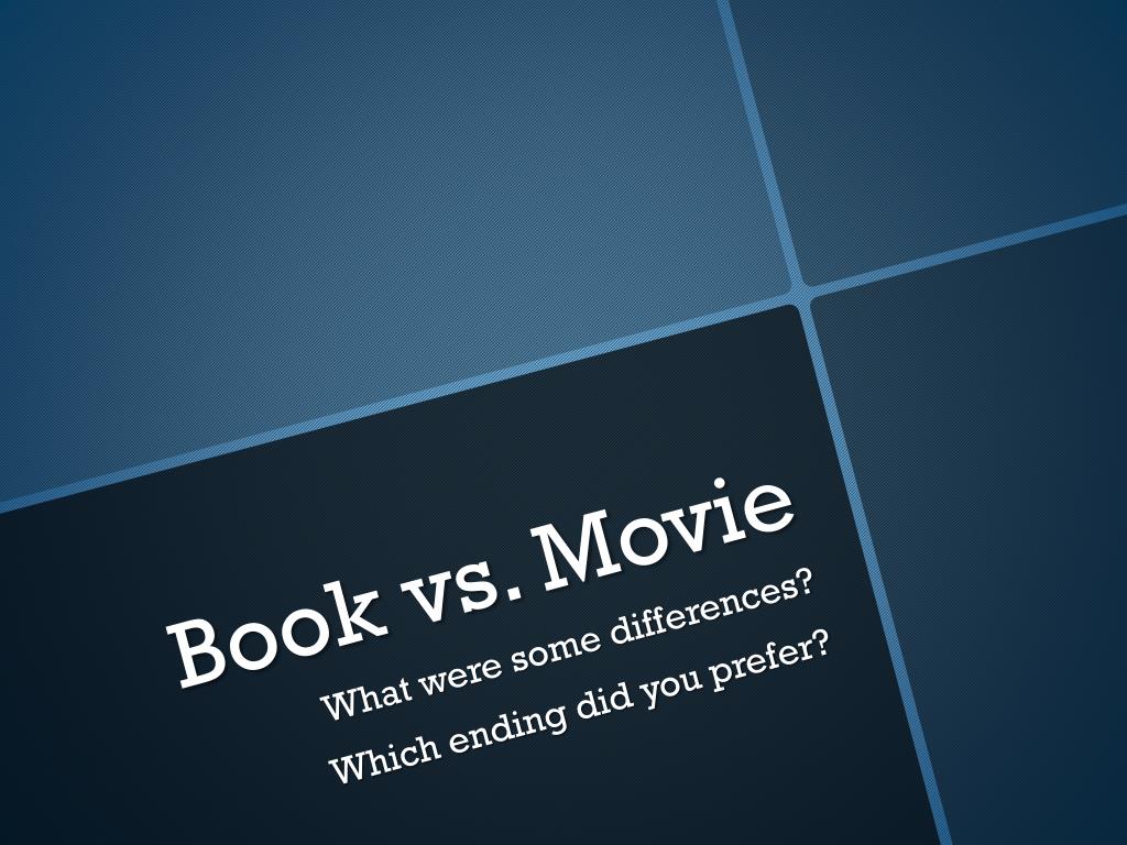 book vs movie presentation