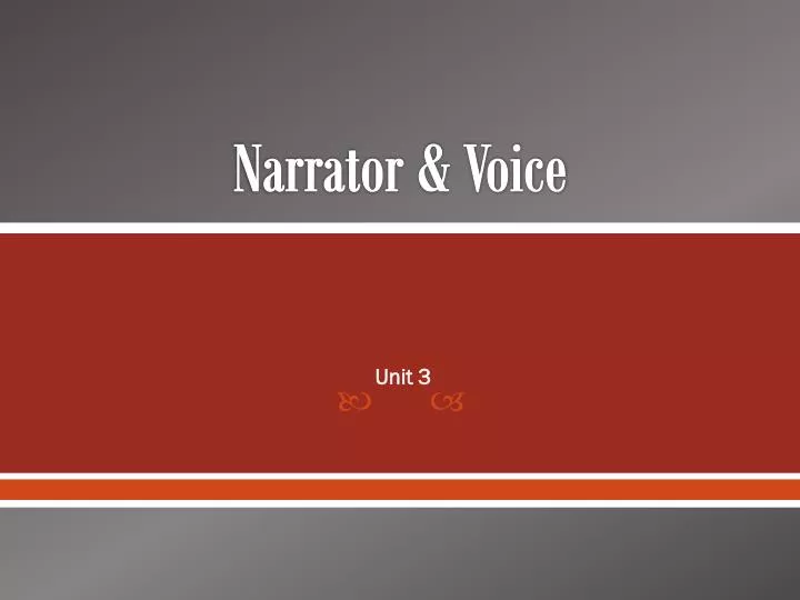 narrator voice n.