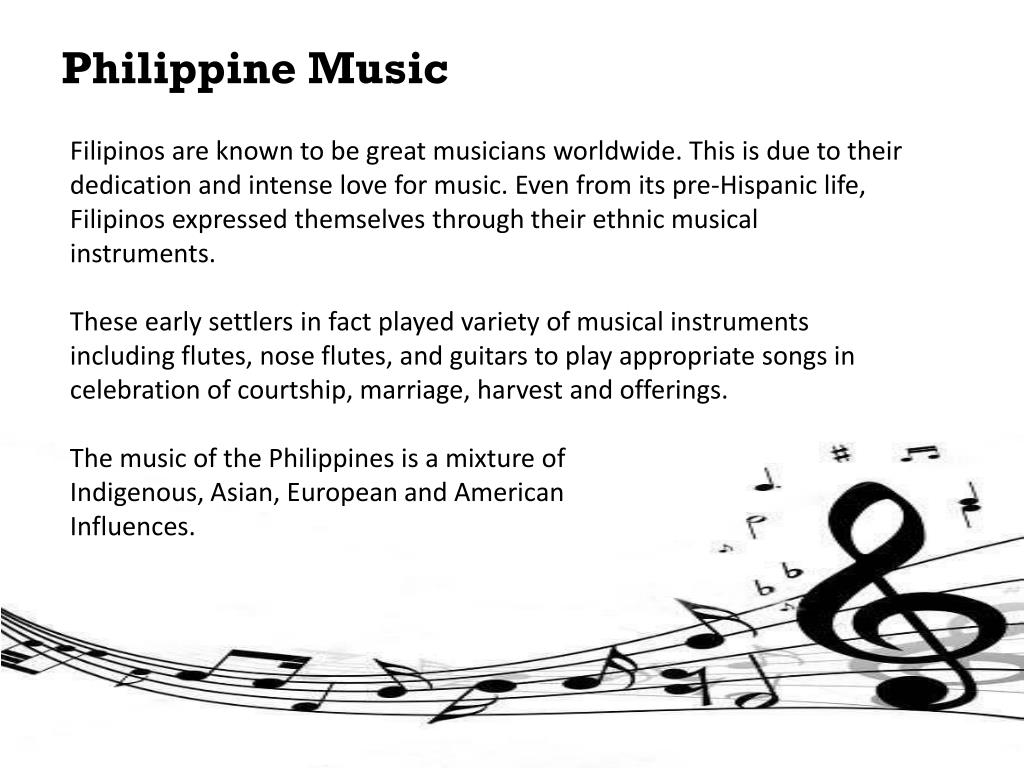 research project on the history of music in the philippines