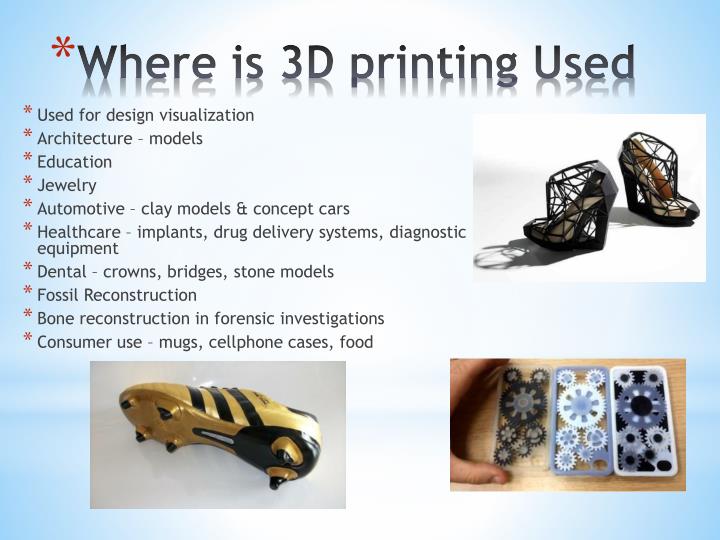 PPT - Where Is 3D Printing UseD N