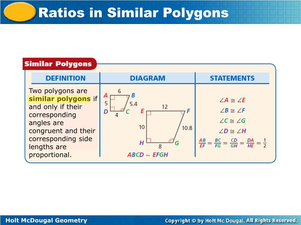 problem solving ratios in similar polygons