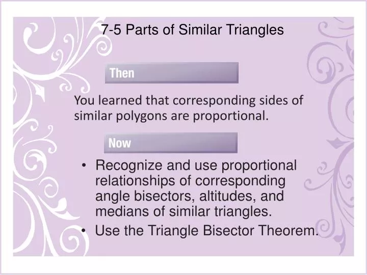 PPT 7 5 Parts Of Similar Triangles PowerPoint Presentation