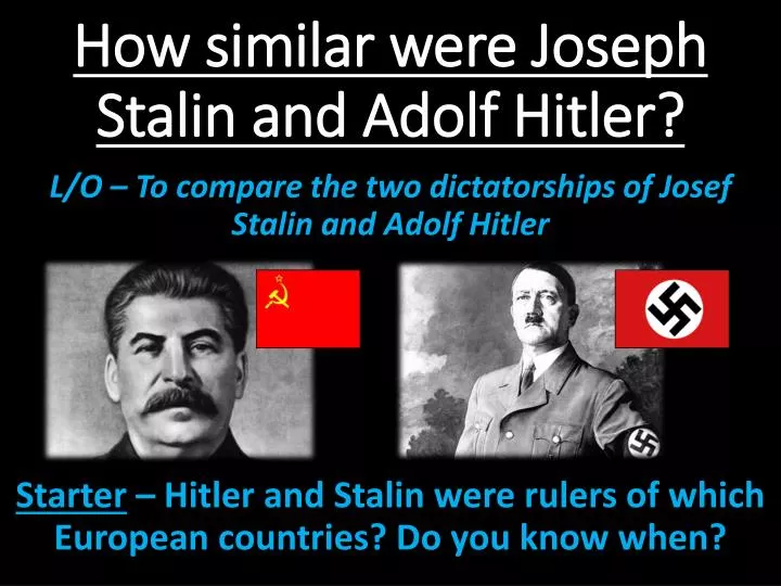 adolf hitler vs joseph stalin