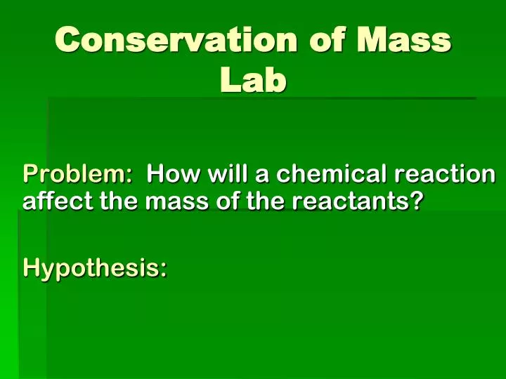 6 15 r assignment conservation of mass lab