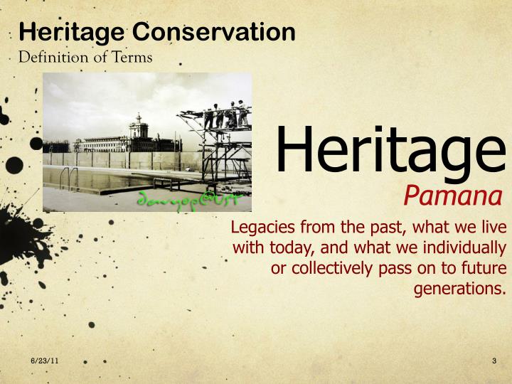 PPT Heritage Conservation PowerPoint Presentation ID2345064