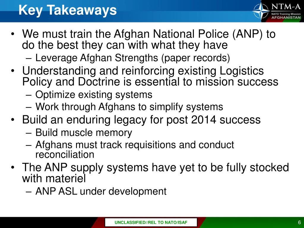 PPT - Afghan National Police ( ANP) Logistics Processes PowerPoint ...
