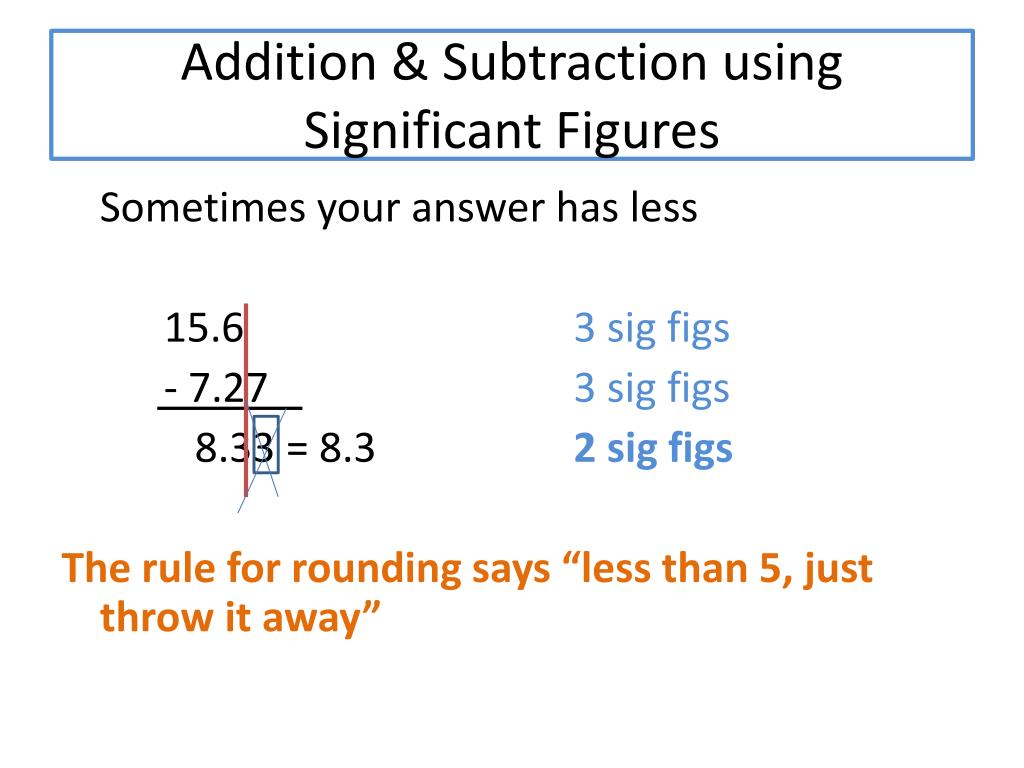 Significant Figures Addition And Subtraction Worksheet Pdf